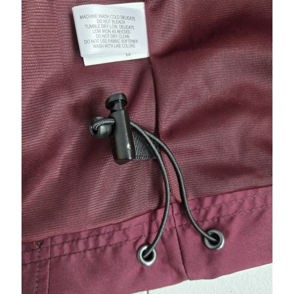 Cutter & Buck Men's M Maroon CB WeatherTec Beacon Full Zip‎ Lightweight Jacket